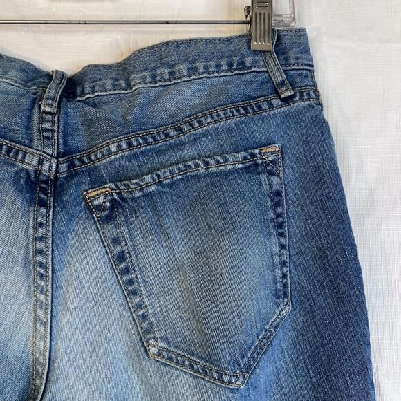 Eddie Bauer Embroidered Sides Denim Blue Jeans Size 2 Vintage Ankle Jeans - Picture 4 of 8